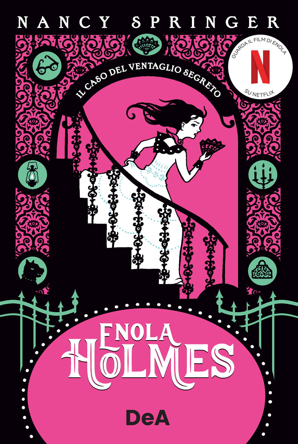 Copertina del libro ENOLA HOLMES. IL CASO DEL VENTAGLIO SEGR