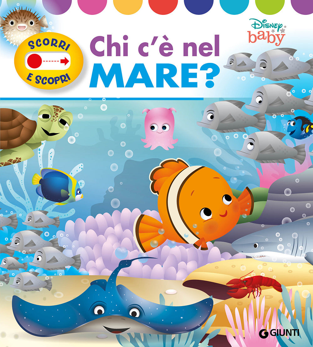Copertina del libro BABY SCORRI E SCOPRI. CHI C'È NEL MARE?