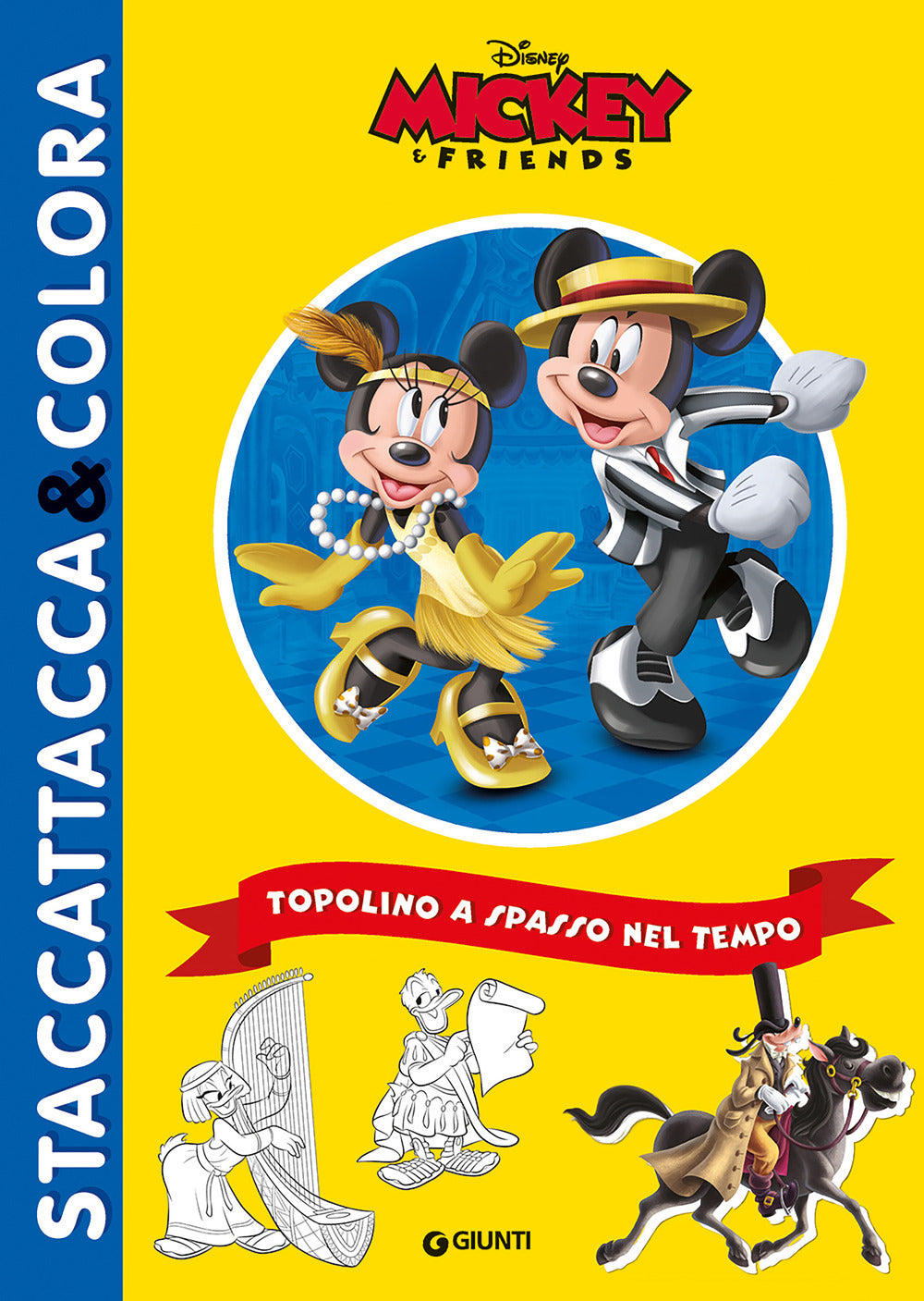 Copertina del libro TOPOLINO A SPASSO NEL TEMPO STACCATTACCA