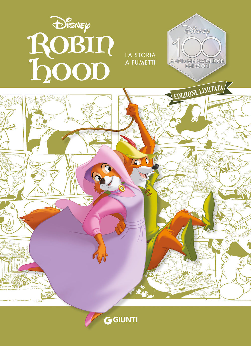Copertina del libro ROBIN HOOD LA STORIA A FUMETTI EDIZIONE