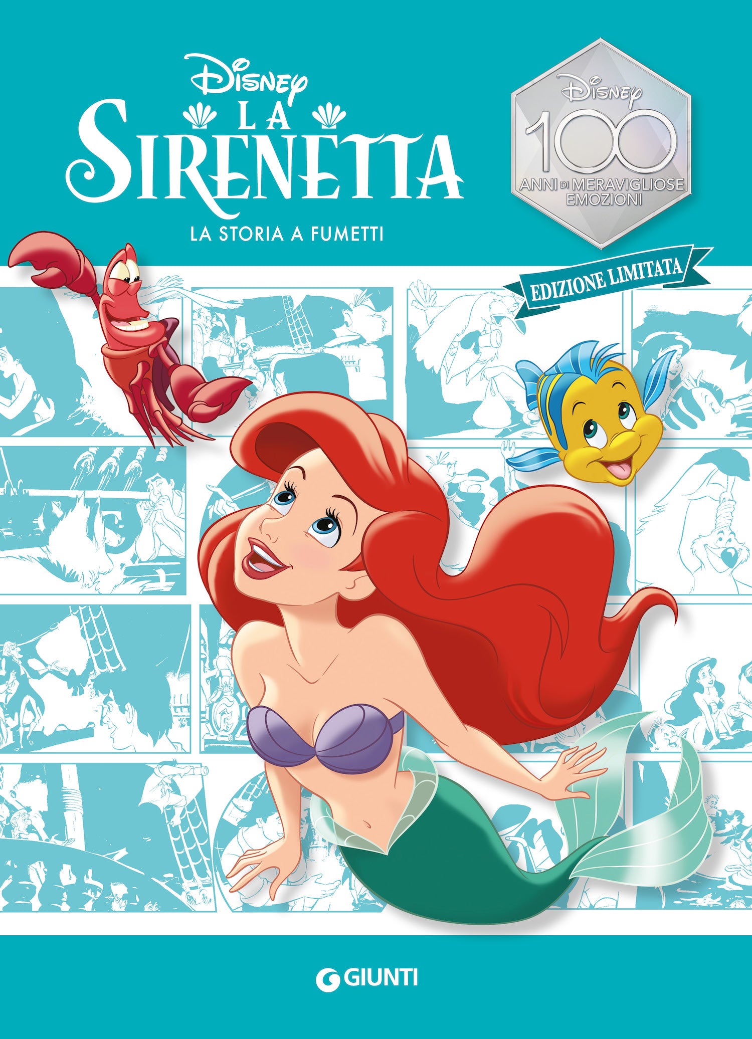Copertina del libro LA SIRENETTA LA STORIA A FUMETTI EDIZION