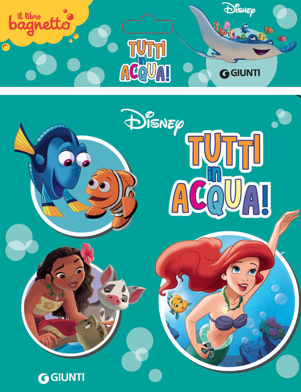 Copertina del libro TUTTI IN ACQUA LIBRO BAGNETTO DISNEY