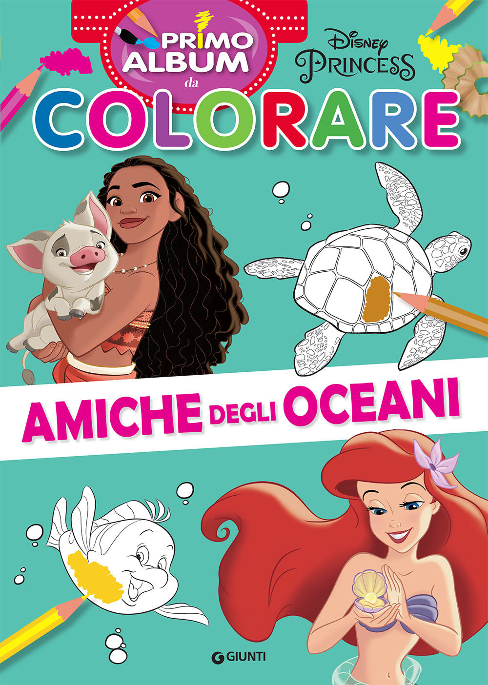 Copertina del libro PRIMO ALBUM DA COLORARE DISNEY PRINCESS