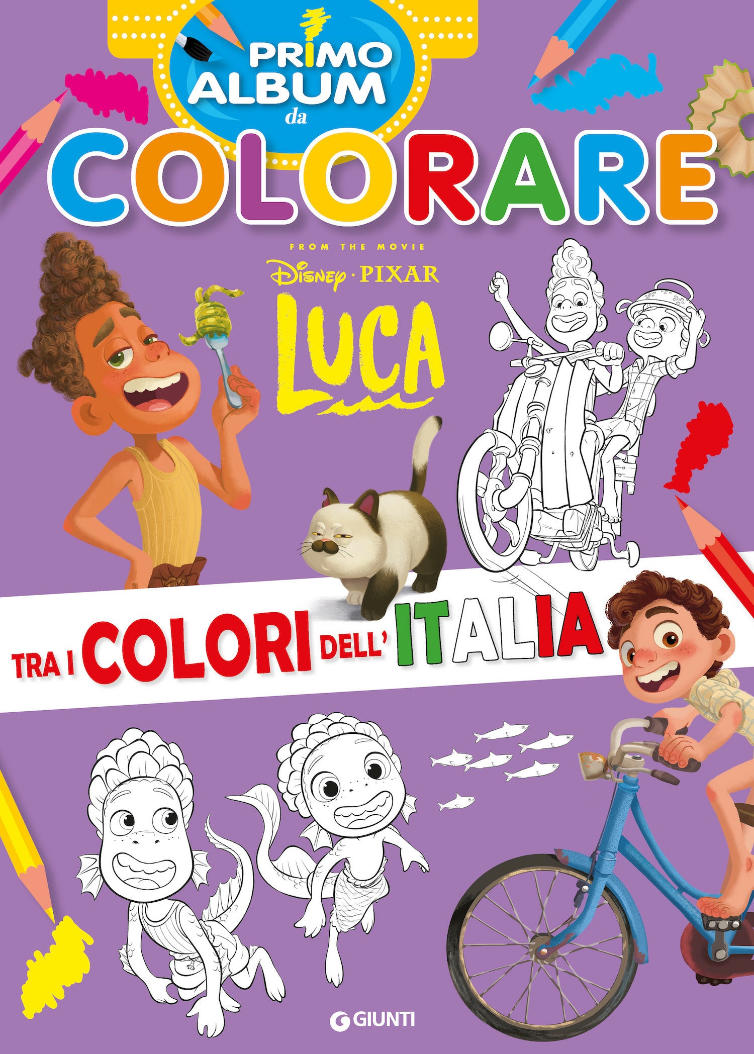 Copertina del libro LUCA DISNEY/PIXAR PRIMO ALBUM DA COLORAR