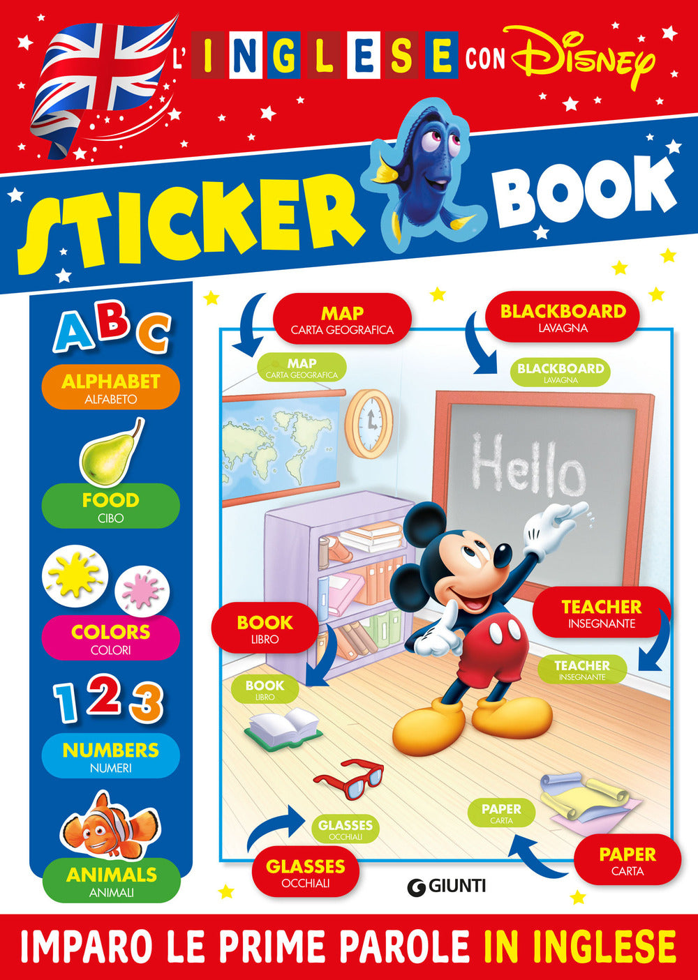 Copertina del libro STICKER BOOK - L'INGLESE CON DISNEY
