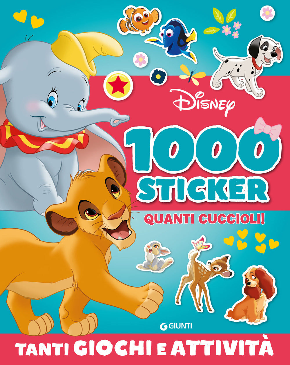 Copertina del libro QUANTI CUCCIOLI! 1000 STICKER DISNEY