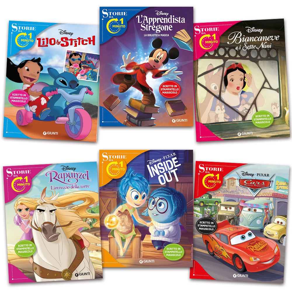 Copertina del libro STORIE DA 1 MINUTO DISNEY - 6 TITOLI SFU Immagine principale del prodotto
