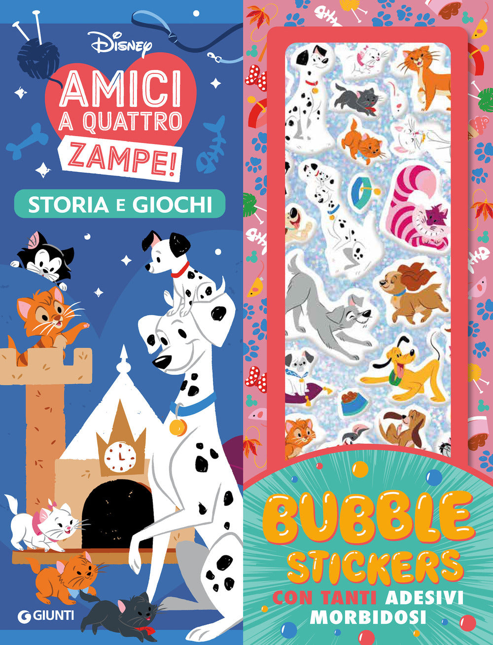 Copertina del libro AMICI A QUATTRO ZAMPE BUBBLE STICKERS