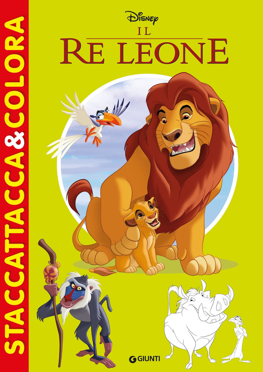 Copertina del libro STACCATTACCA&COLORA IL RE LEONE