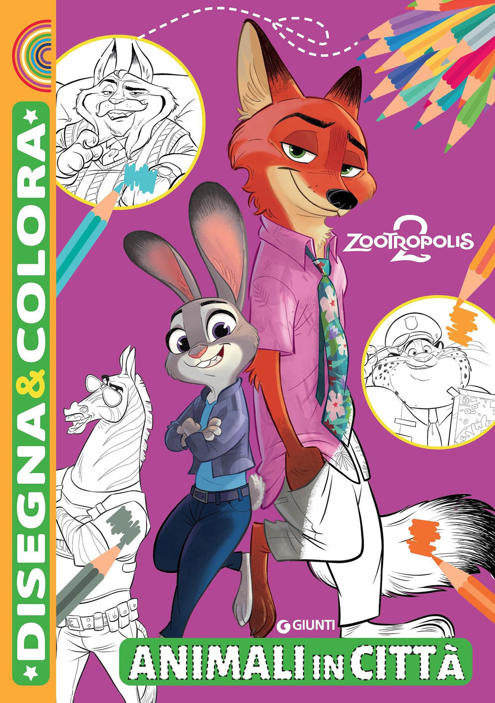 Copertina del libro ZOOTROPOLIS 2 - DISEGNA E COLORA - Immagine principale del prodotto