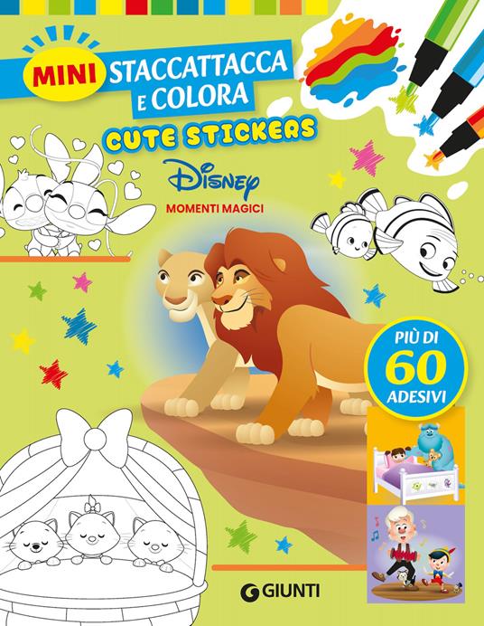 Copertina del libro MOMENTI MAGICI DISNEY MINI STACCATTACCA Immagine principale del prodotto