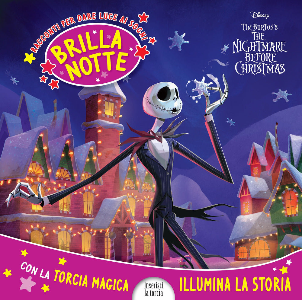 Copertina del libro BRILLANOTTE DISNEY THE NIGHTMARE BEFORE