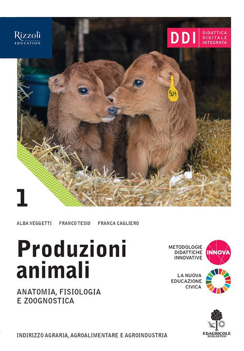 Copertina del libro PRODUZIONI ANIMALI 1 ED. MISTA