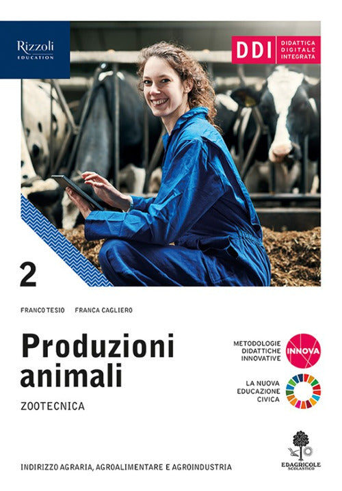 Copertina del libro PRODUZIONI ANIMALI 2 ED. MISTA Immagine principale del prodotto