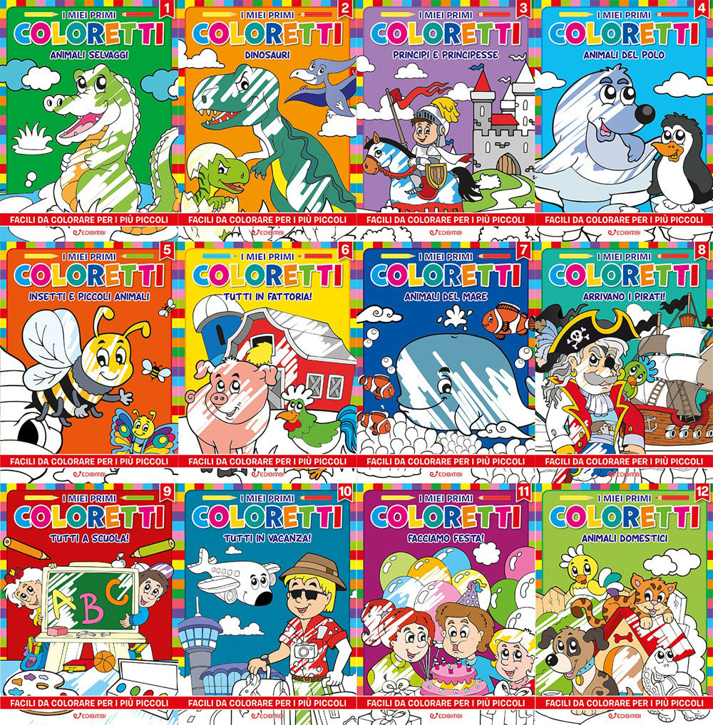 Copertina del libro I MIEI PRIMI COLORETTI 12 TIT. SFUSI Immagine principale del prodotto
