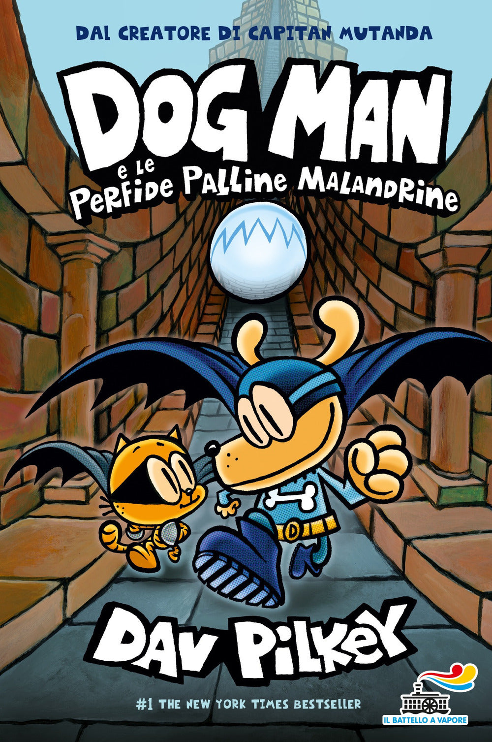 Copertina del libro DOG MAN E LE PERFIDE PALLINE MALANDRINE Immagine principale del prodotto