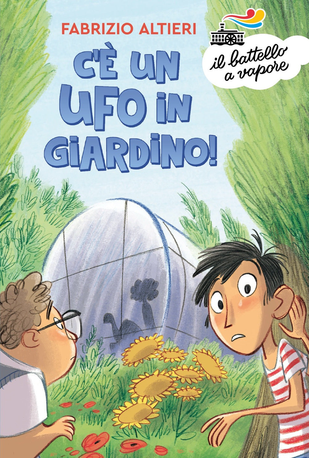 Copertina del libro C'E' UN UFO IN GIARDINO! Immagine principale del prodotto