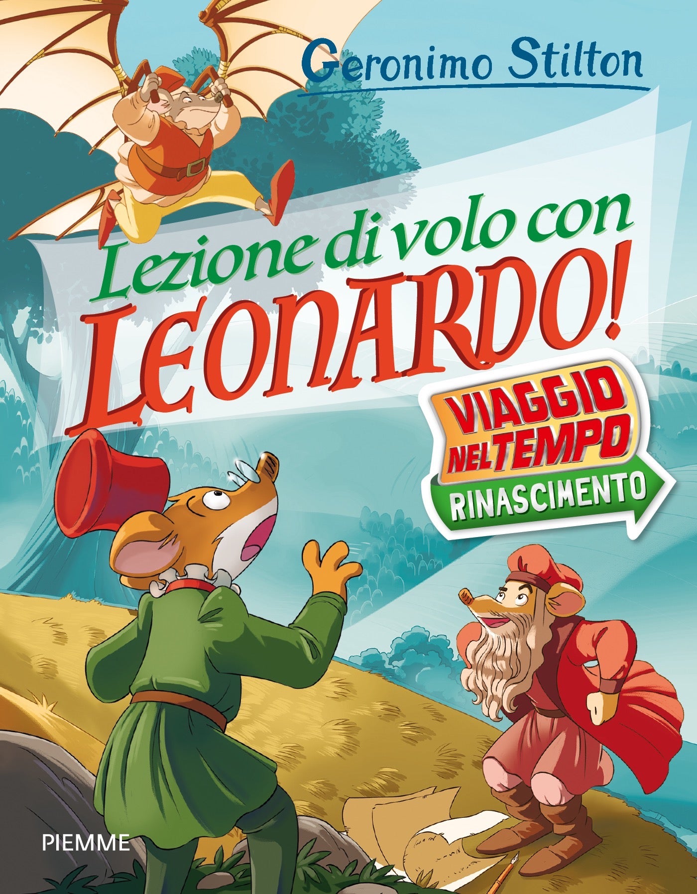 Copertina del libro LEZIONE DI VOLO CON LEONARDO! - VIAGGIO
