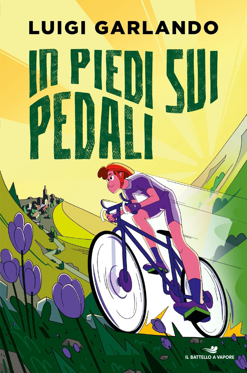 Copertina del libro IN PIEDI SUI PEDALI - STORIE DI SPORT