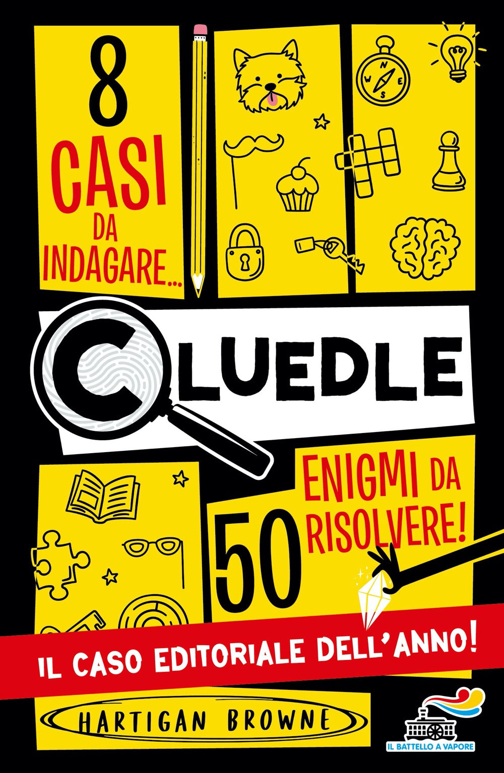 Copertina del libro CLUEDLE - 8 CASI DA INDAGARE, 50 ENIGMI Immagine principale del prodotto