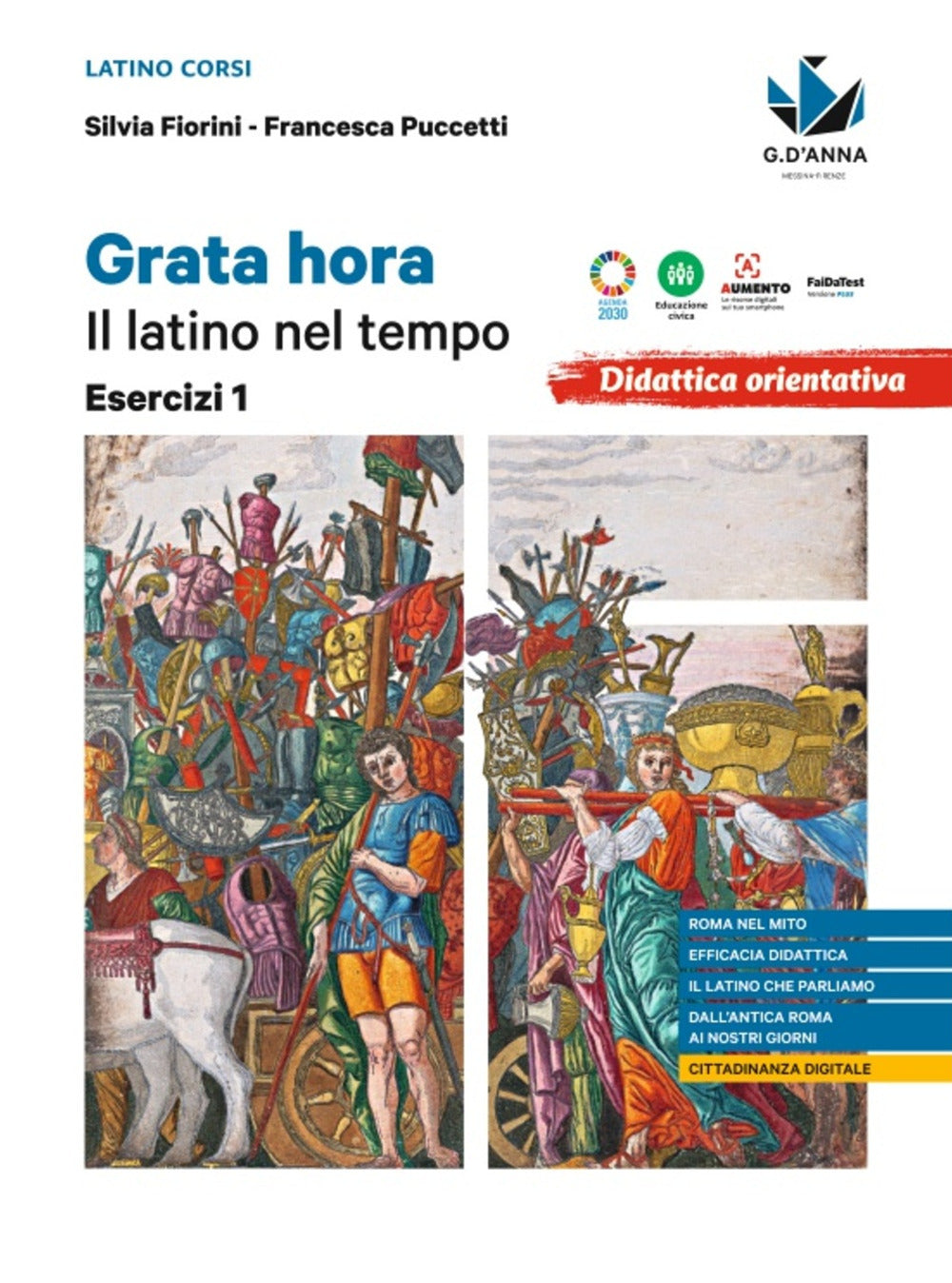 Copertina del libro GRATA HORA GRAMMATICA+ESERCIZI 1 Immagine principale del prodotto