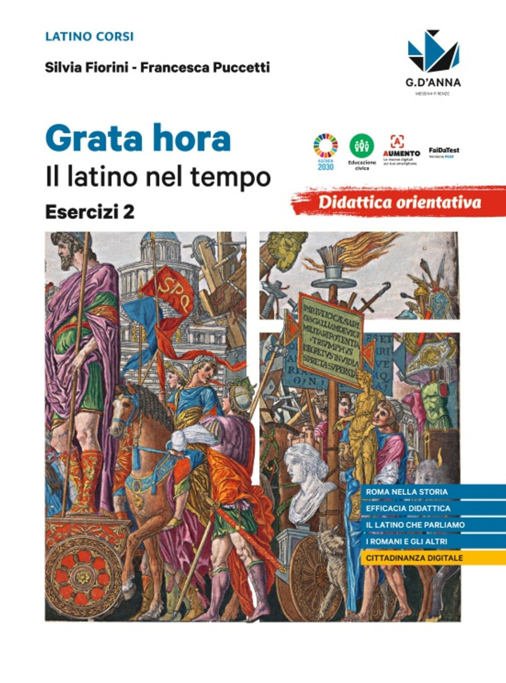 Copertina del libro GRATA HORA GRAMMATICA+ESERCIZI 2 Immagine principale del prodotto