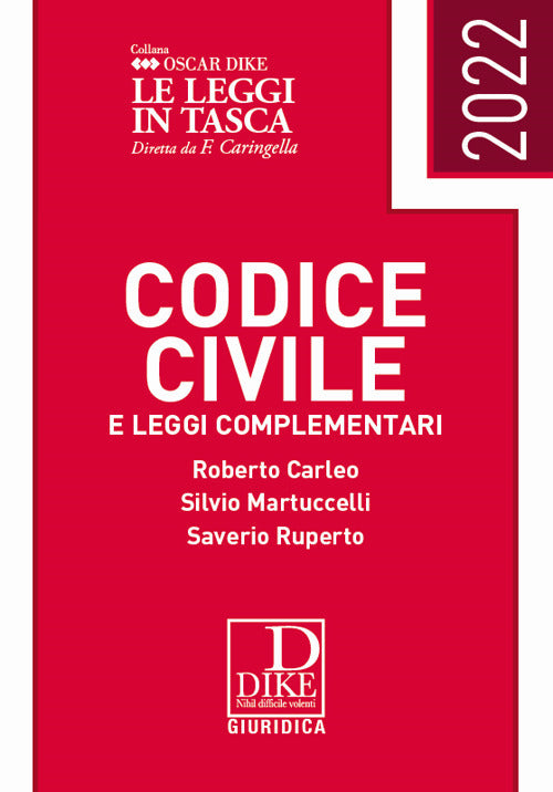 Copertina del libro CODICE CIVILE POCKET 2022