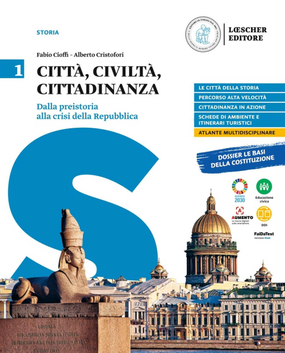Copertina del libro CITTA CIVILTA CITTADINANZA 1 ED. MISTA