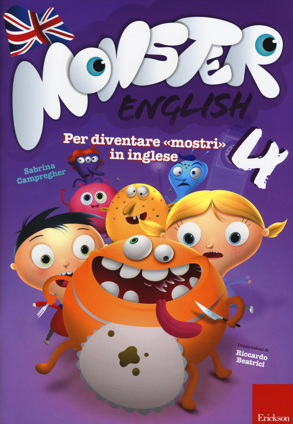 Copertina del libro MONSTER ENGLISH 4 Immagine principale del prodotto