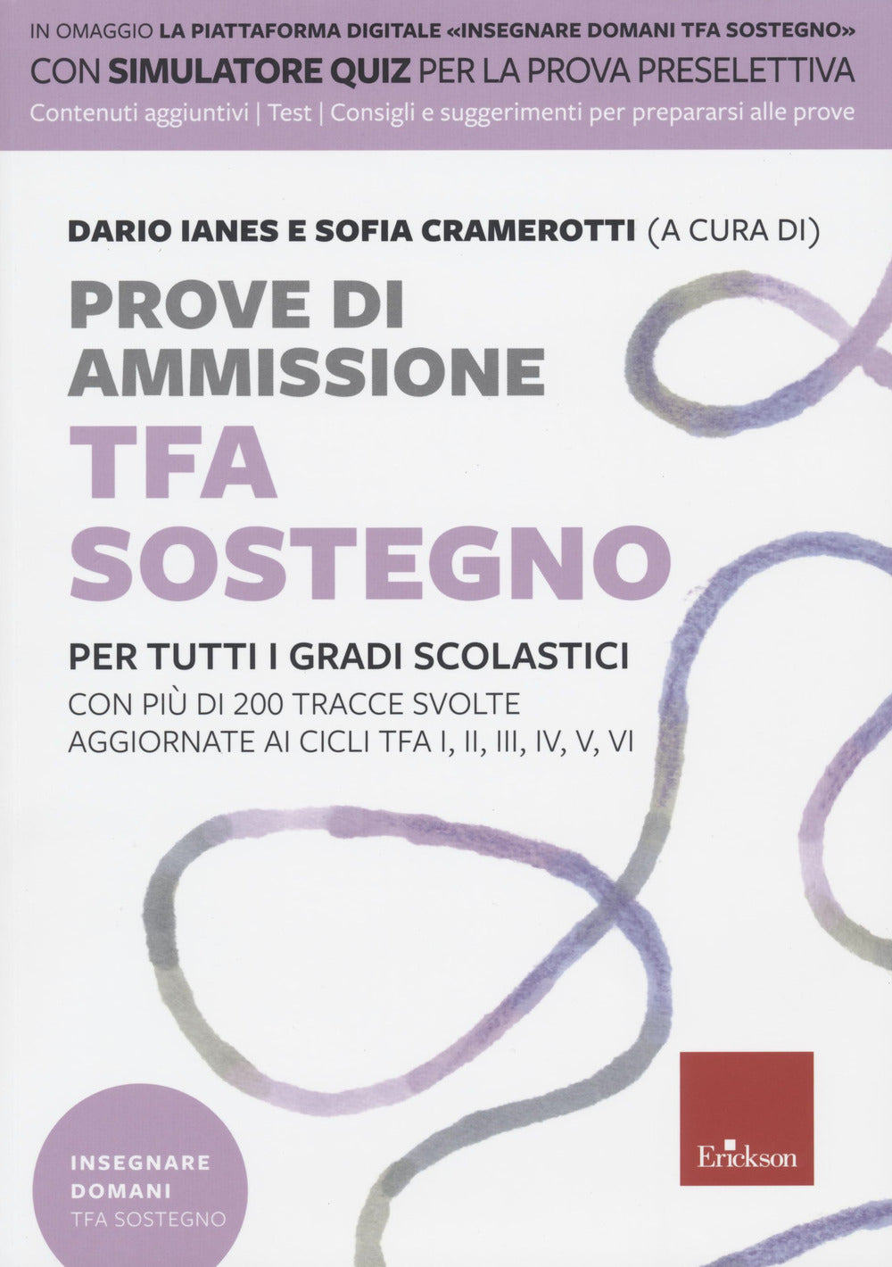 Copertina del libro PROVE DI AMISSIONE TFA SOSTEGN