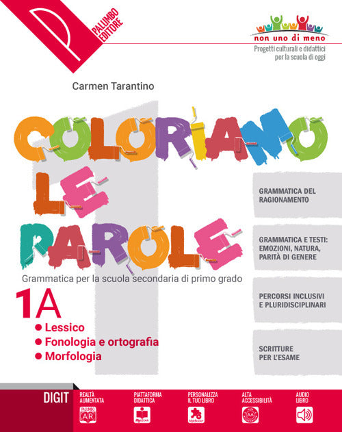 Copertina del libro COLORIAMO LE PAROLE 1 A/B+2 ED. MISTA Immagine principale del prodotto