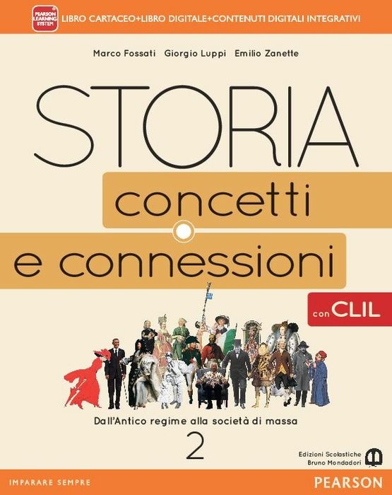 Copertina del libro STORIA CONCETTI E CONNESSIONI ED. CLIL 2