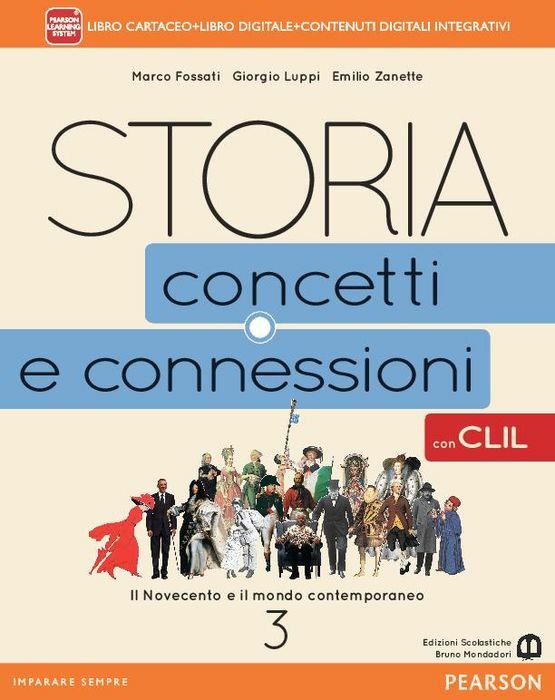 Copertina del libro STORIA CONCETTI E CONNESSIONI ED. CLIL 3