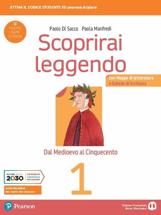 Copertina del libro SCOPRIRAI LEGGENDO 1 ED. MISTA