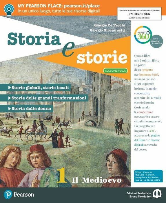 Copertina del libro STORIA E STORIE ED. VERDE 1 ED. MISTA