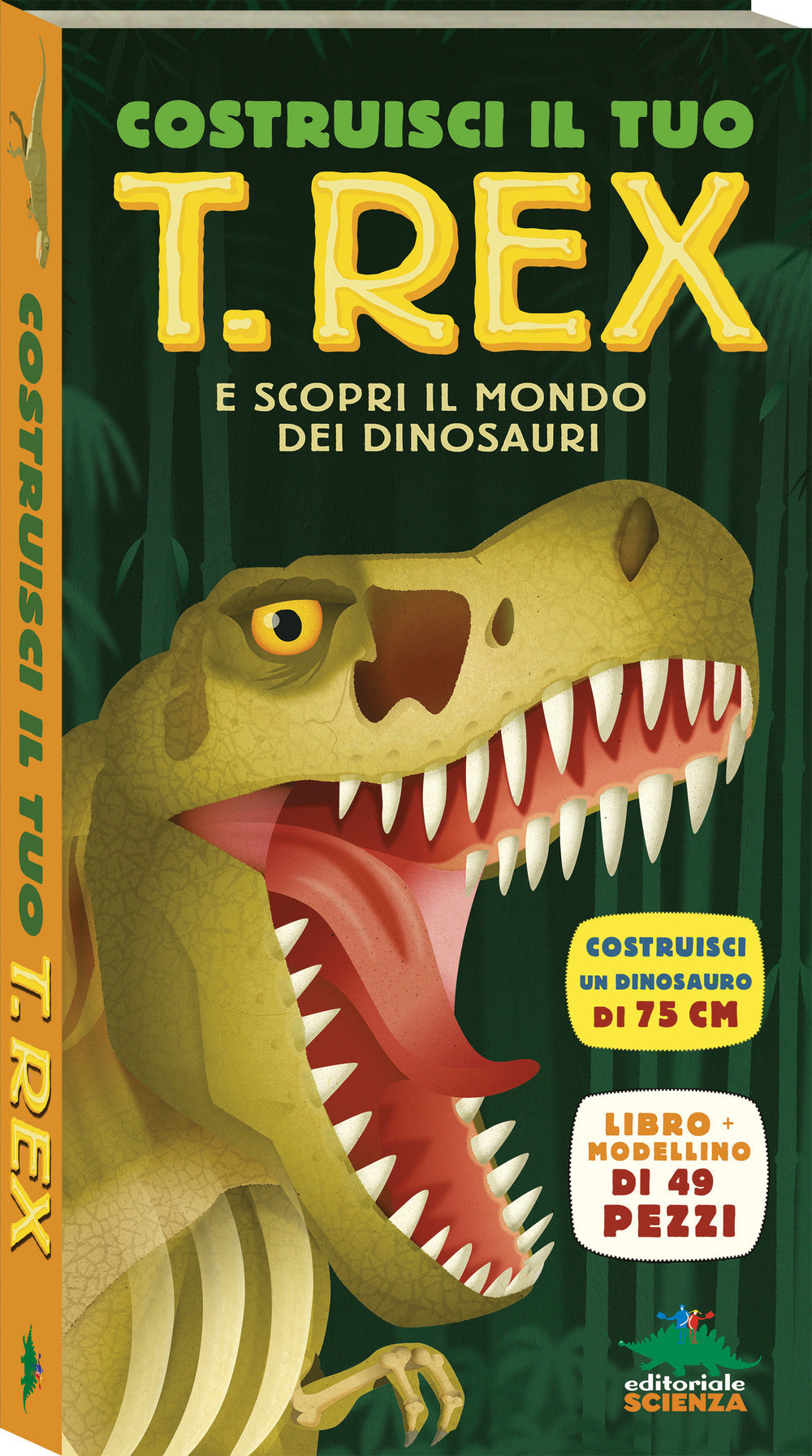 Copertina del libro COSTRUISCI IL TUO T. REX E SCOPRI IL MON