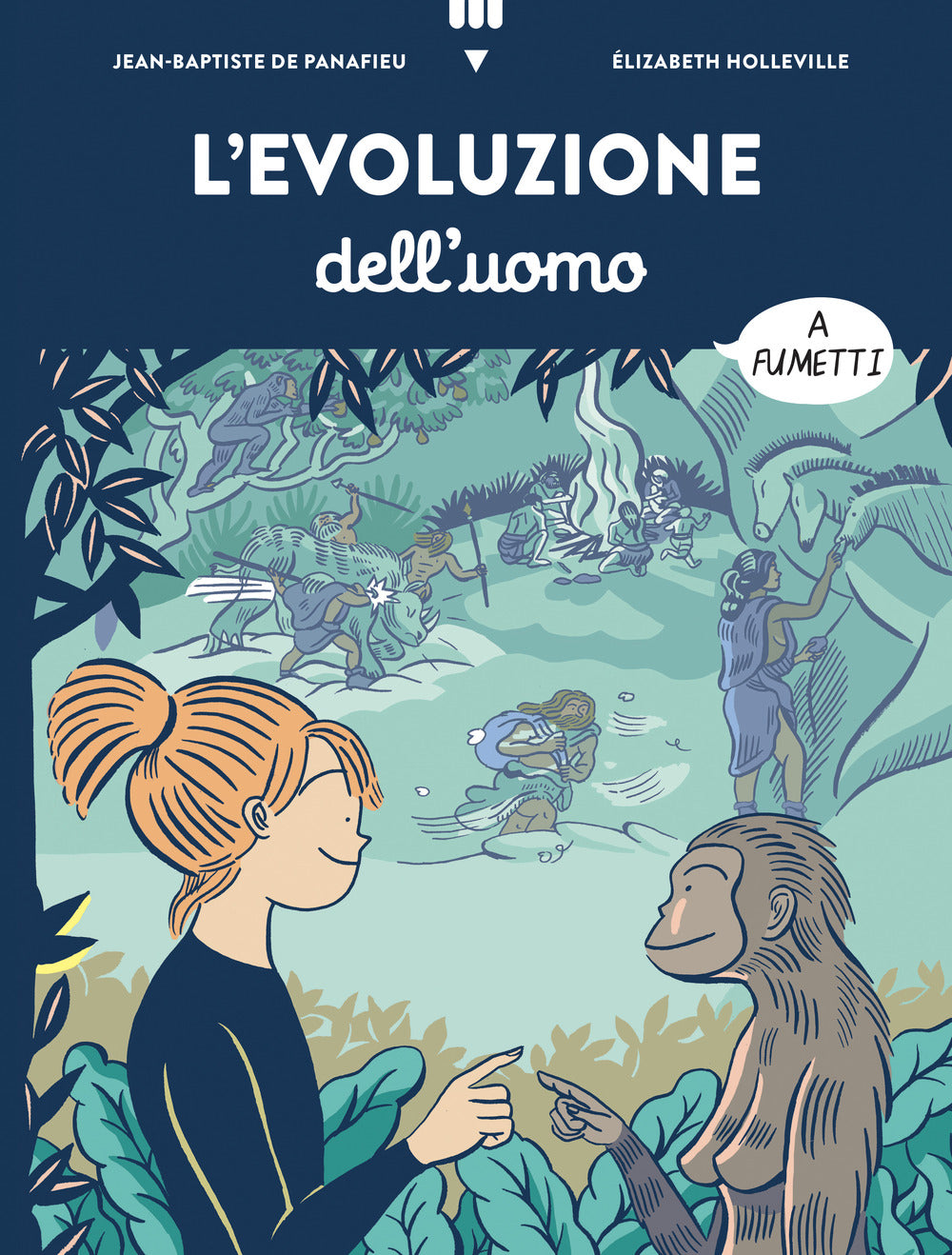 Copertina del libro EVOLUZIONE DELL'UOMO A FUMETTI Immagine principale del prodotto