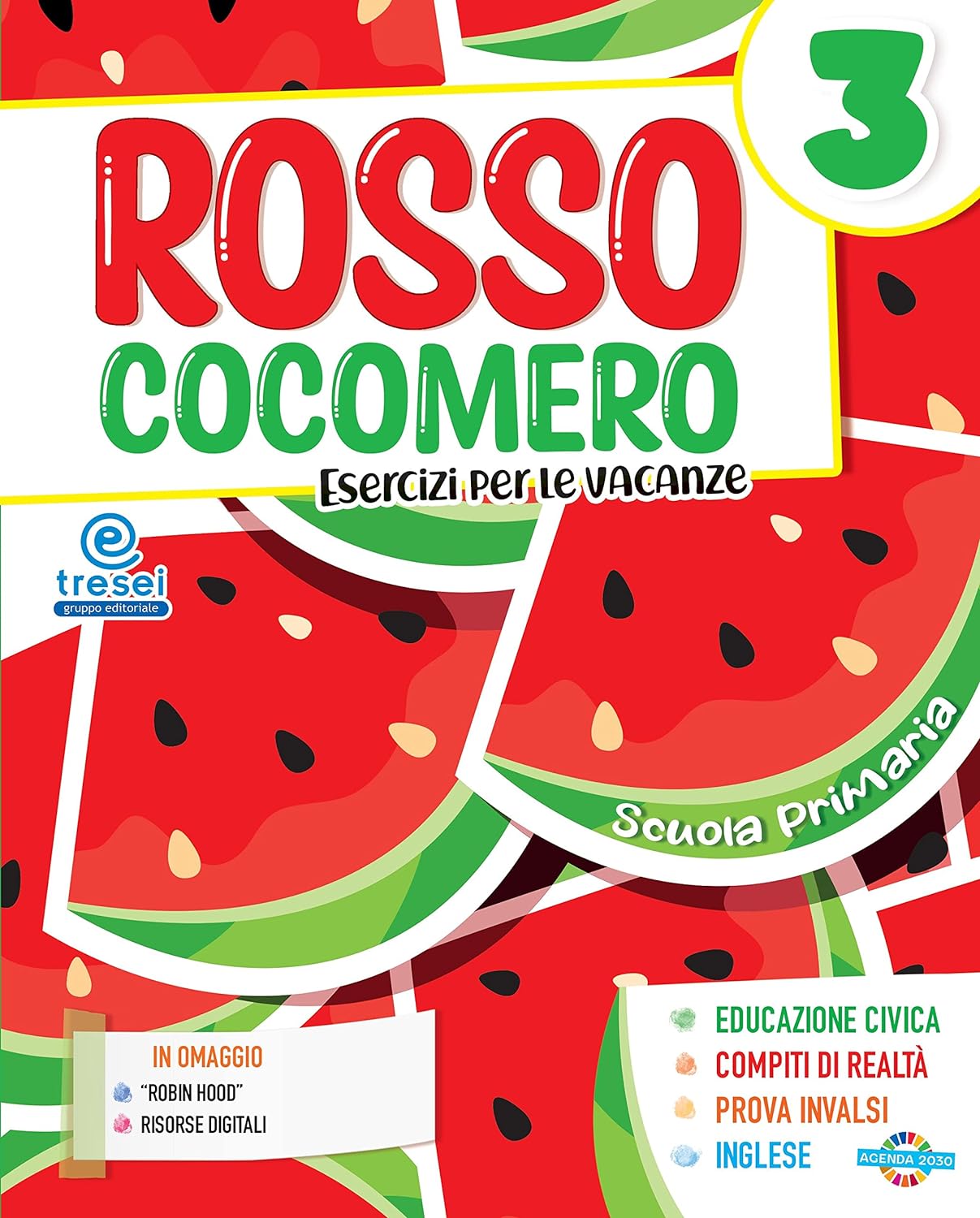 Copertina del libro ROSSO COCOMERO 3 - ESERIZI PER LE