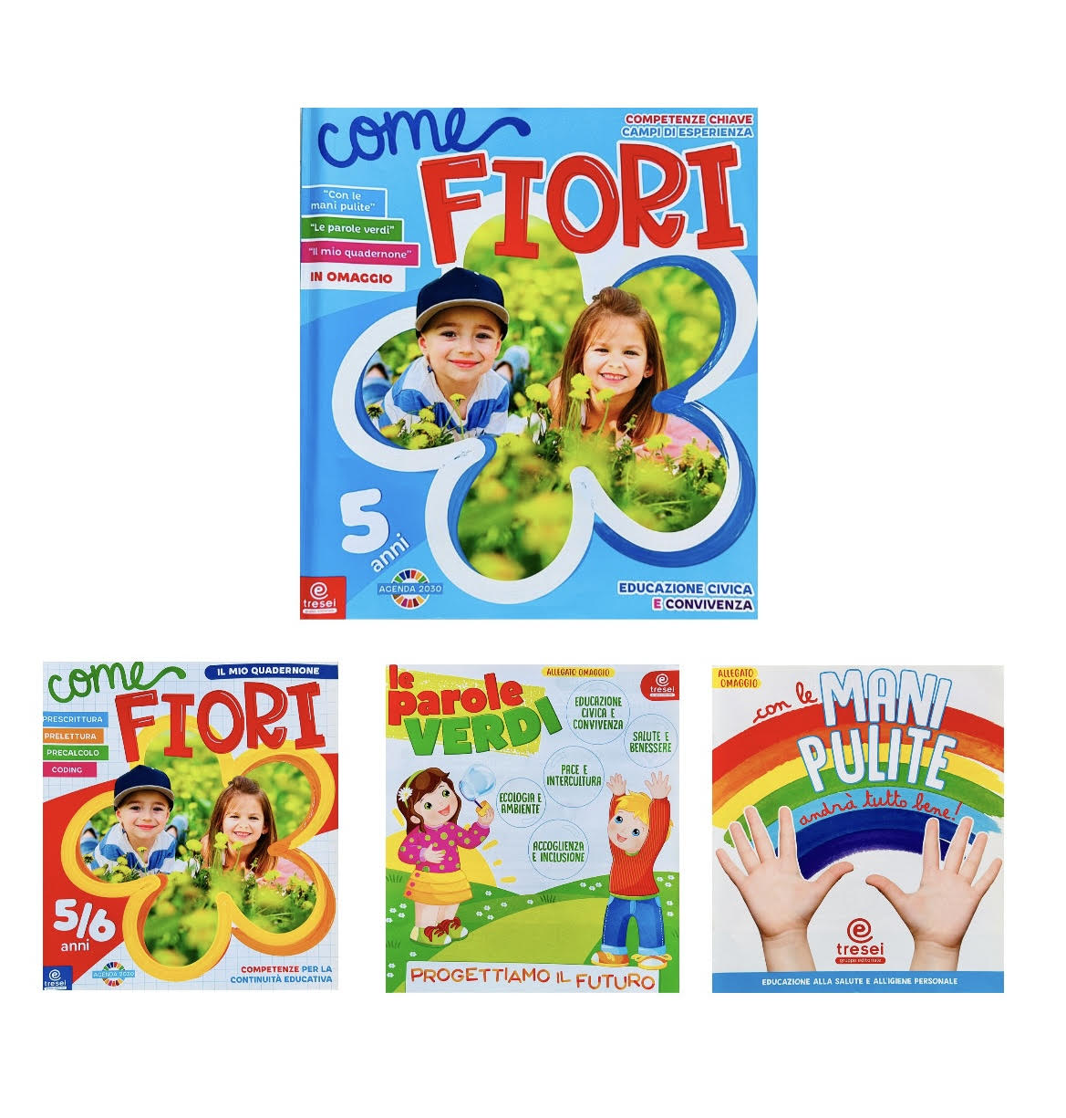 Copertina del libro COME FIORI - 5 ANNI PER LA SCUOLA Immagine principale del prodotto