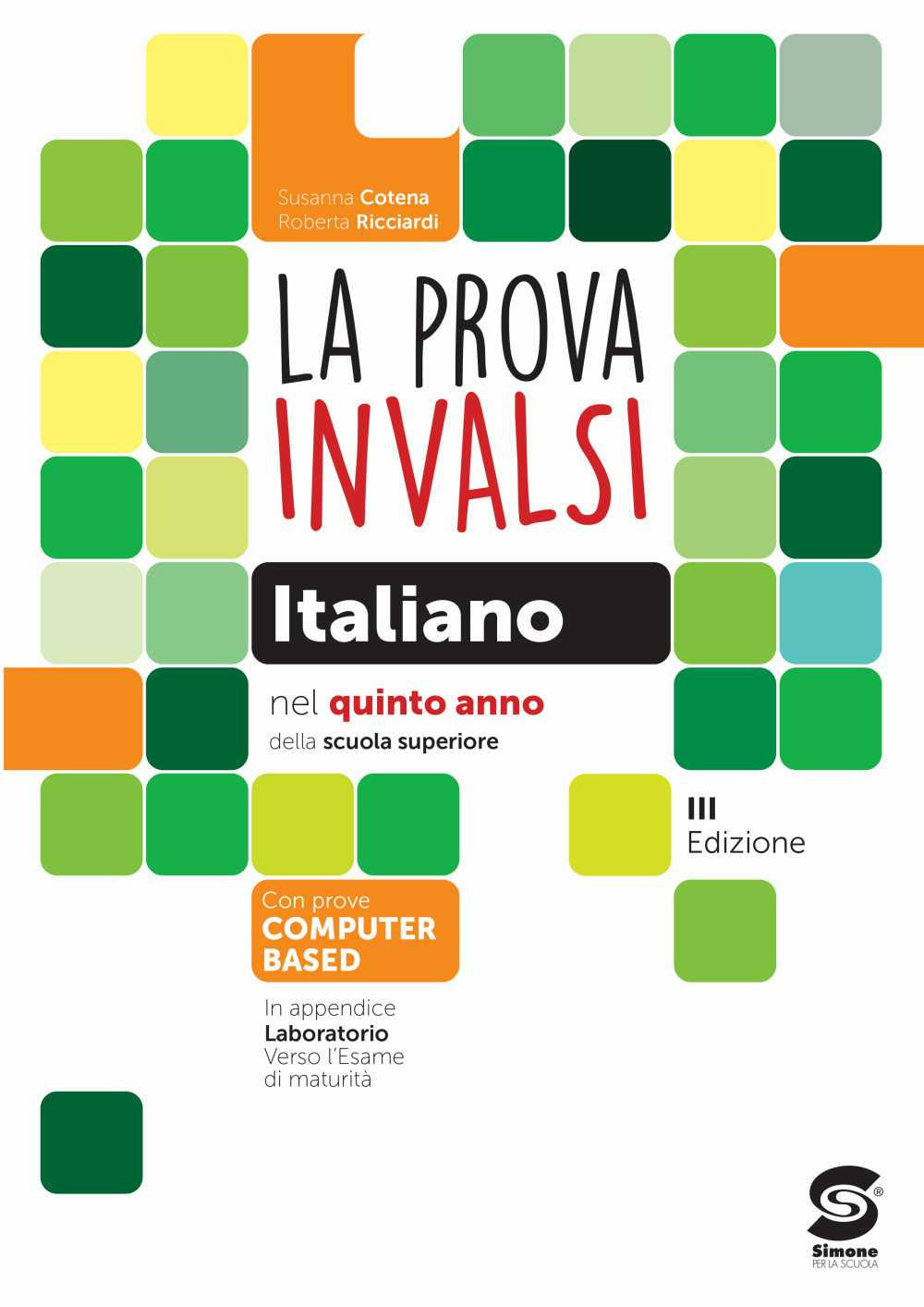 Copertina del libro PROVA INVALSI DI ITALIANO QUINTO ANNO 20