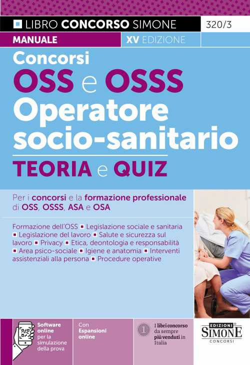 Copertina del libro CONCORSI OSS E OSSS OPERATORE SOCIO-SANI