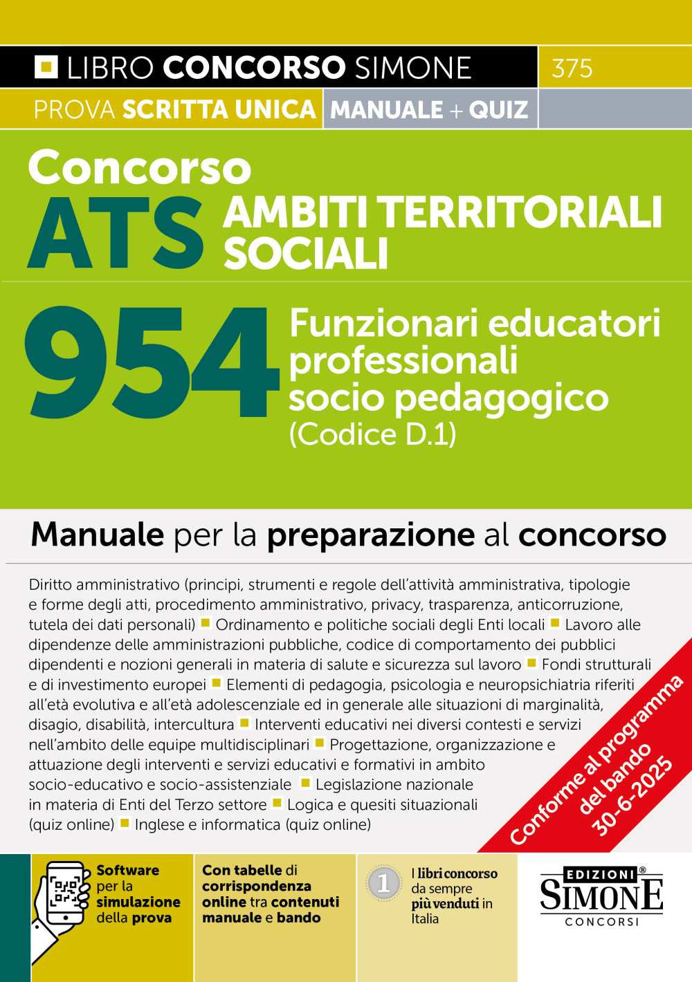Copertina del libro CONCORSO ATS AMBITI TERRITORIALI SOCIALI