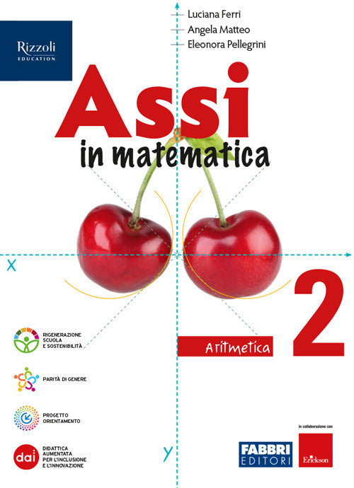 Copertina del libro ASSI IN MATEMATICA-2 ARITMETICA+GEOMETRI Immagine principale del prodotto