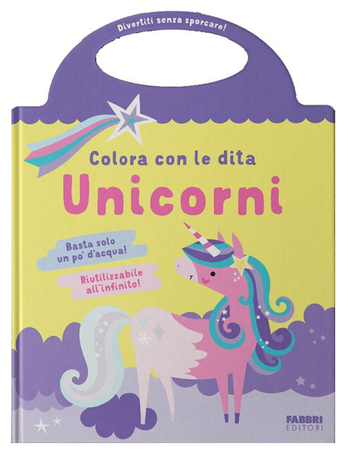 Copertina del libro COLORA CON LE DITA. UNICORNI Immagine principale del prodotto