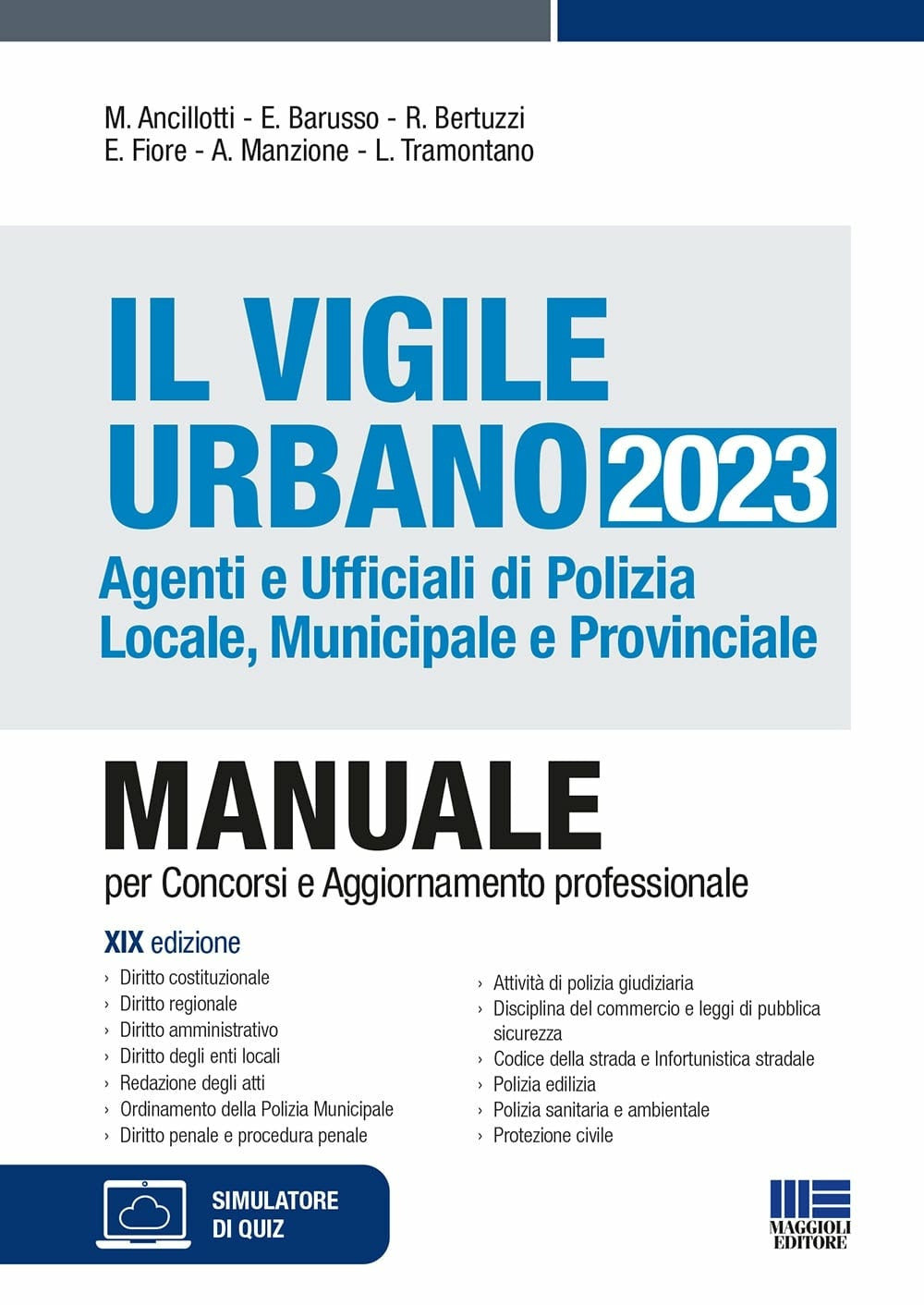 Copertina del libro IL VIGILE URBANO 2023