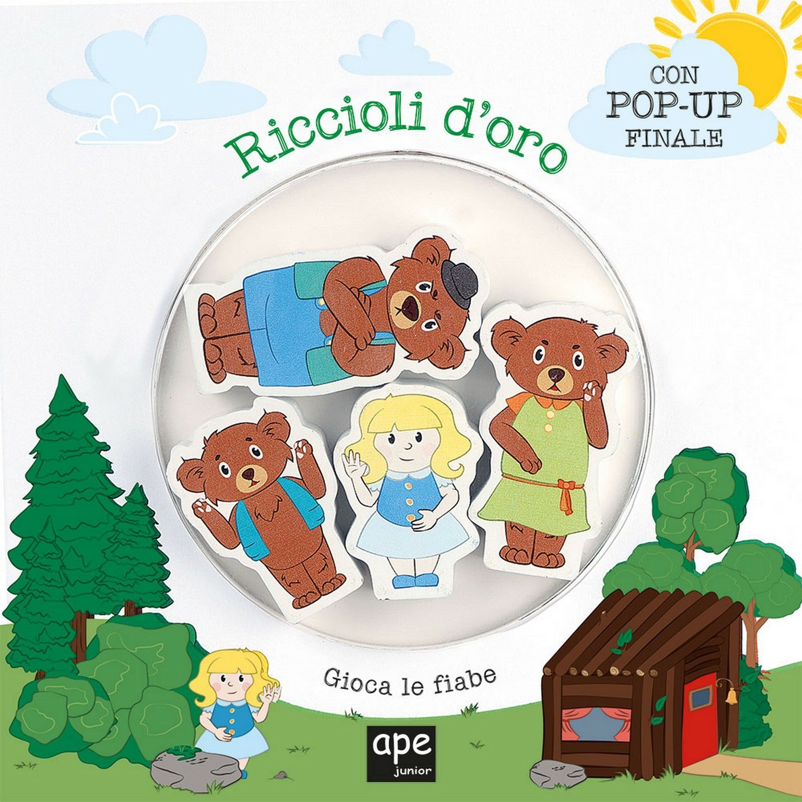 Copertina del libro GIOCA LE FIABE - RICCIOLI D'ORO