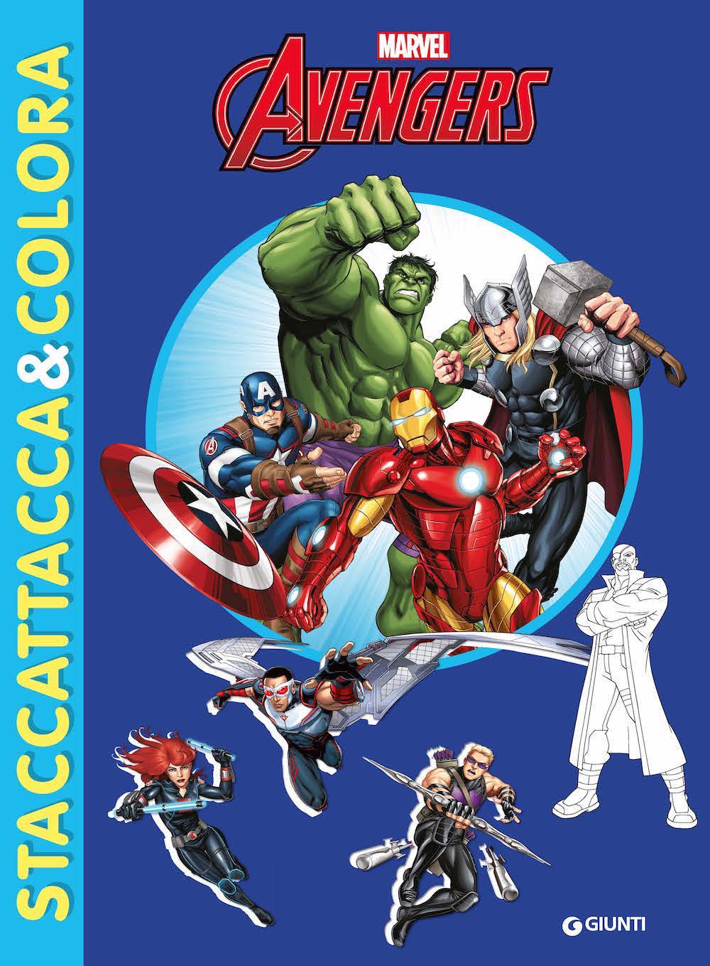 Copertina del libro AVENGERS - STACCATTACCA&COLORA