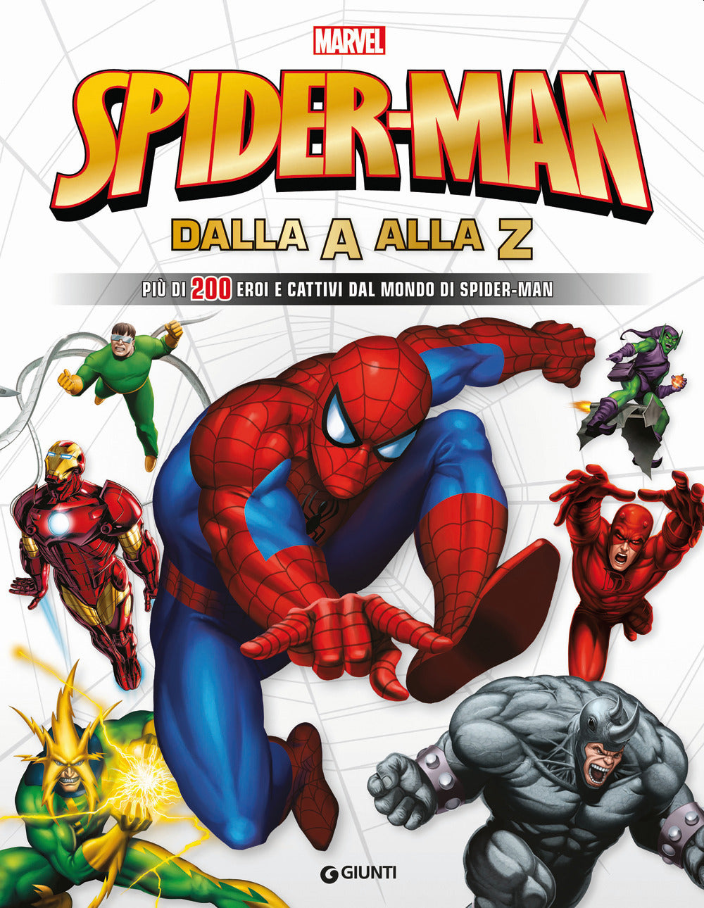Copertina del libro SPIDERMAN DALLA A ALLA Z - ENCICLOPEDIA