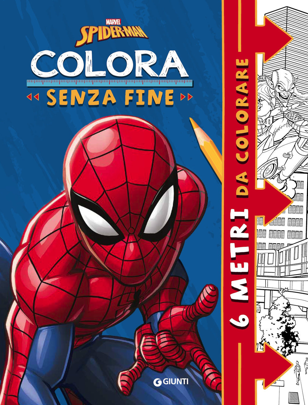 Copertina del libro SPIDERMAN COLORA SENZA FINE