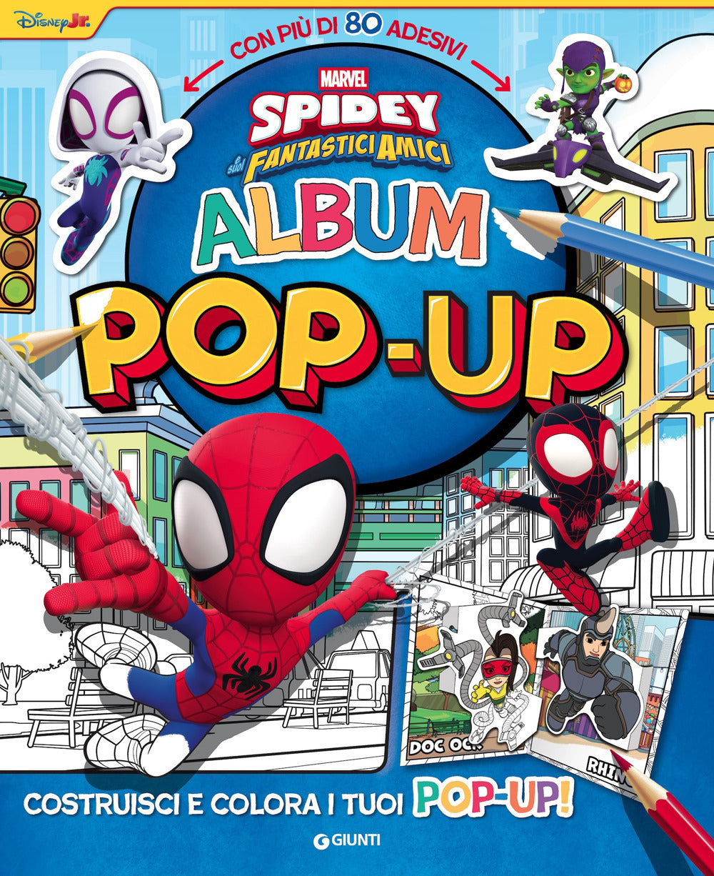 Copertina del libro SPIDEY COLORING POP UP
